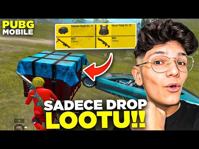 SADECE DROP LOOTU İLE KAZANMA CHALLENGE!! | PUBG MOBİLE