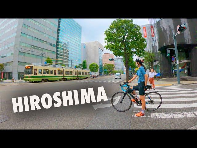 Japan Cycling Tour【4K】Hiroshima Castle & Peace Memorial Park - 広島 ロードバイク