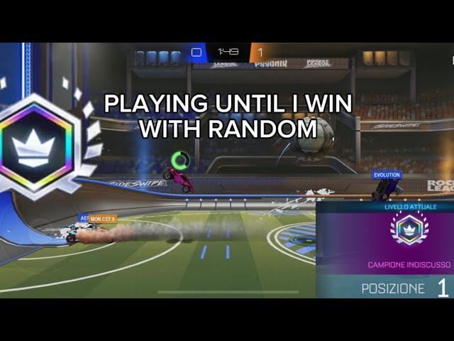 Top 1 Playing 2v2's Until Win With Randoms | Rocket League Sideswipe