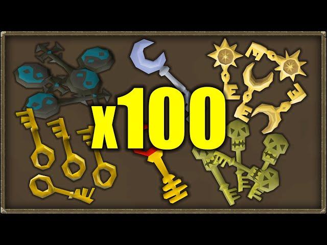 Opening Every Runescape Key 100 Times for MONEY