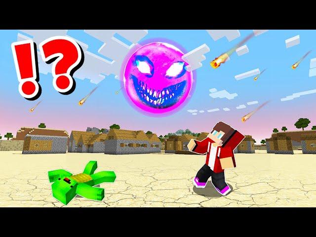 JJ and Mikey VS Scary RED SUN CHALLENGE in Minecraft / Maizen animation