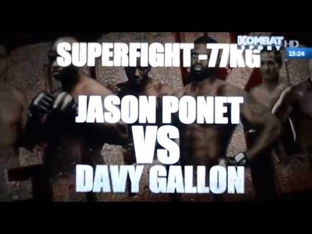 100 pour 100 fight 24 davy vs Jason Ponet