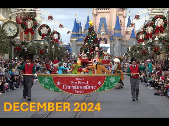  Once Upon a Time Mickey’s Christmas Parade | Holiday Magic in 4K MAGIC KINGDOM 2024