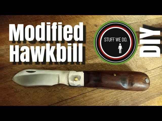 MODIFIED HAWKBILL KNIFE: How to video.