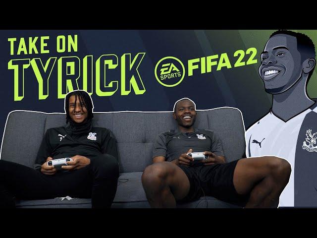 Michael Olise plays FIFA 22 v Tyrick Mitchell | Take on Tyrick