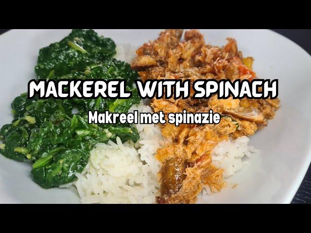 Quick recipe: Mackerel with Spinach | Makreel met spinazie recept | CWF