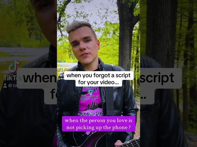 when you forgot the script for your video #blooper #funfails #rocksong #postgrunge #alternativerock