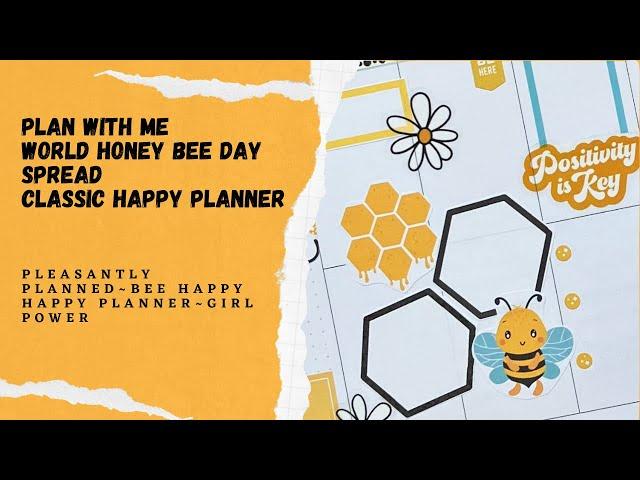 PLAN WITH ME | BEE HAPPY Pleasantly Planned | Happy Planner Girl Power | 14 August