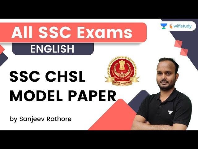 SSC CHSL Model Paper | English | All SSC Exams | wifistudy | Sanjeev Rathore