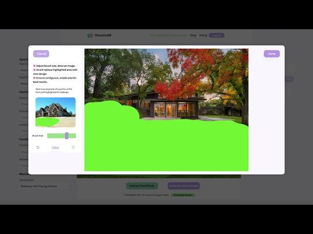 How do I design my yard with AI? DreamzAR AI Landscape Design App