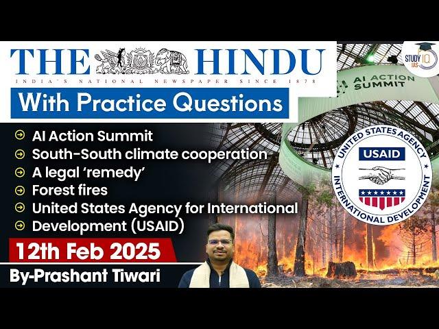 The Hindu Analysis | 12th February 2025 | The Hindu NewsPaper Today With Practice Questions