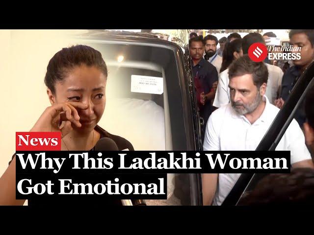 As Congress leader Rahul Gandhi Visits J&K, This Ladakhi Woman Gets Emotional. This Is Why.