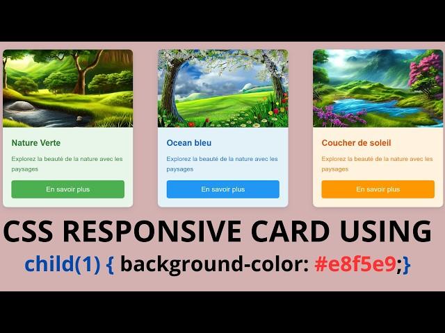 Create a STUNNING Responsive Card Design in 2024 NOW!