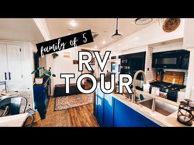 3 BEDROOM RV TOUR // Family of 5 living in a renovated fifth wheel