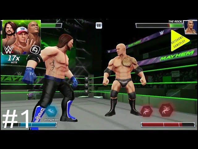 WWE Mayhem | Gameplay Walkthrough | Part 1 | Season 1,2 (iOS, Android)