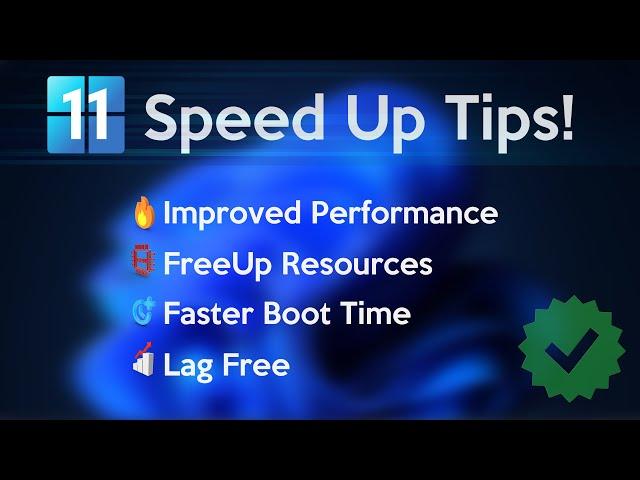 How to Speed Up Your Windows 11 Performance (Best Settings)