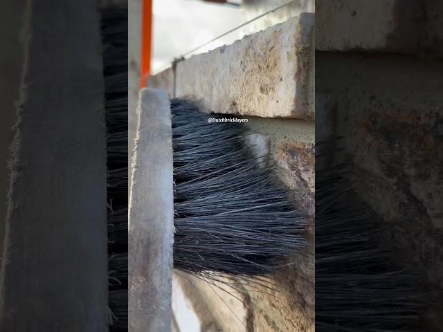 Mortar BRICK FINISH #brickwork #construction #bricklayers