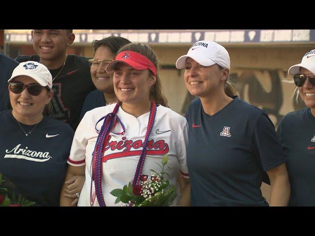 Arizona Softball avoids sweep, winning on Senior Day