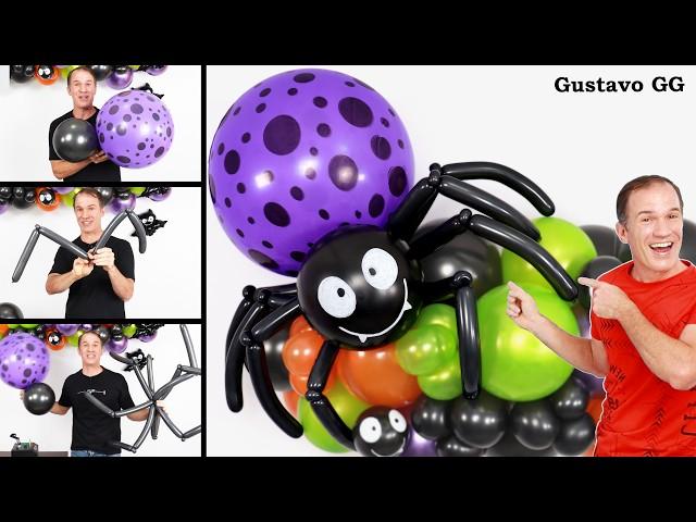 halloween decorations DIY - How to make a Balloon Spider