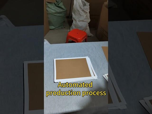 Full automatic production process for canvas panels #wooden