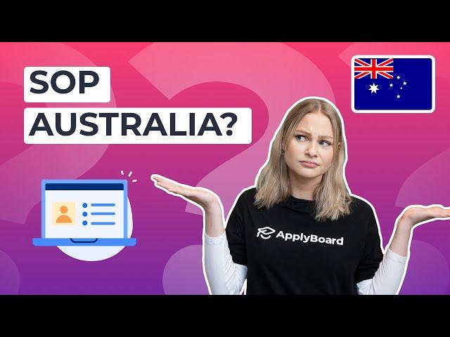 How to write a SOP – Your Australian Student Visa 