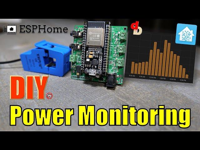 DIY Home Power & Solar Energy Dashboard -  Home Assistant w/ ESPHome