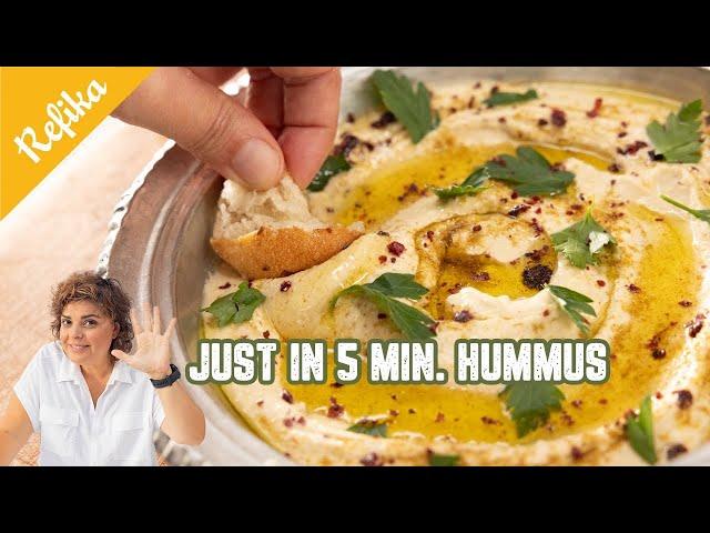 The Best Hummus Recipe in Just 5 Minutes | Smooth Texture | Easier Than You Think!