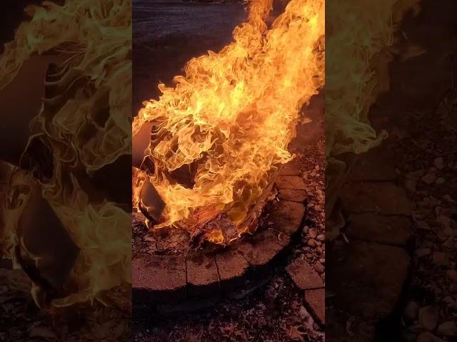 Burning a weeks worth of amazon boxes...wth? #cityworker #midwest #staunton #locator