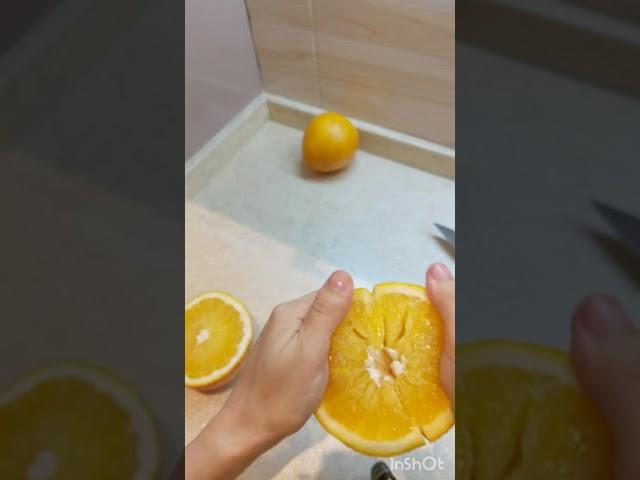 How to cut an orange easily #lifehack  #satisfying #asmr #cooking #orange