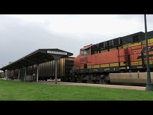 BNSF 6363 Lead Empty Coal Princeton, IL 5/7/24