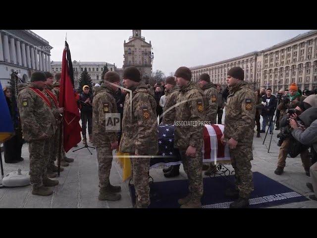 Funeral held for U.S. Marine Corps veteran in Kyiv who died alongside Ukrainian forces