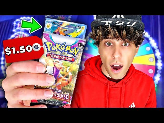 How Cheap Can I Win Pokemon Cards? (FOUND $50 ILLUSTRATION RARE)