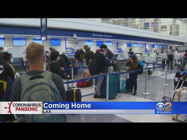 Leaving, Arriving During Pandemic Travel At LAX