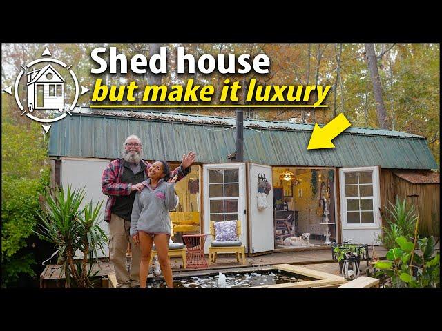 Unbelievable $6k Shed Makeover: Shabby Chic Off-Grid Homestead!