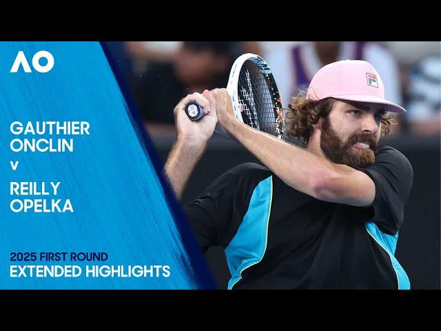 Gauthier Onclin v Reilly Opelka Extended Highlights | Australian Open 2025 First Round