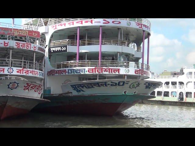 Bangladesh Big launch Kirtonkola 2  Surovi 8 and Sundarban 10 Largest & Luxurious Launch