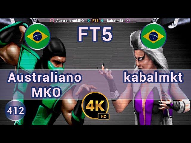 UMK3 -  AustralianoMKO vs kabalmkt  FT5 / 4K 60FPS #umk3 #ultimatemortalkombat3 #t99h #fightcade