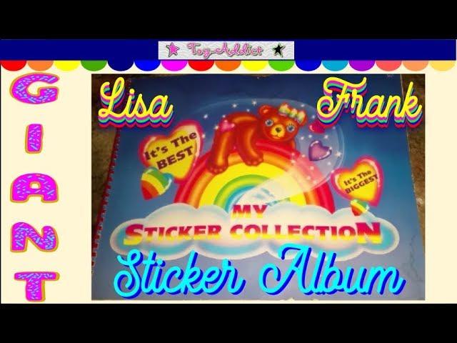 GIANT Vintage Lisa Frank Sticker Album ~ 80's ~ Toy-Addict