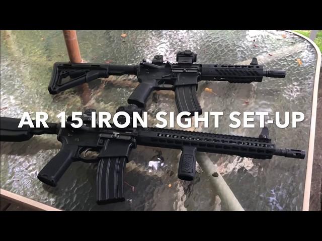 My AR15 Iron Sight Set-Up