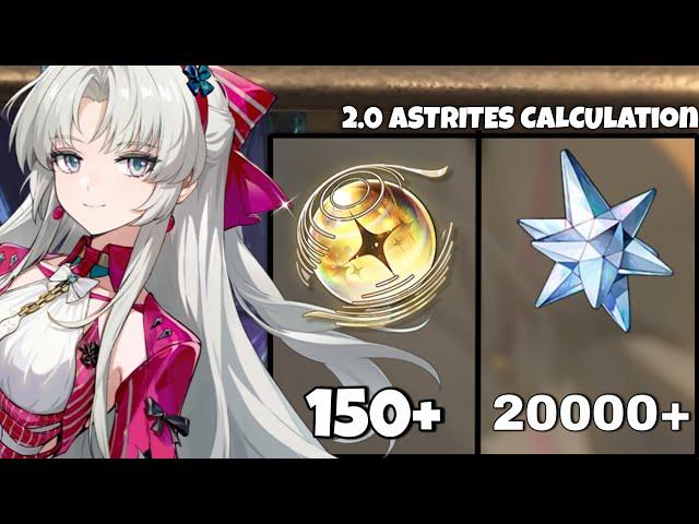 NEW UPDATE! FREE 20000+ ASTRITES IN VERSION 2.0 , Version 2.0 Astrites Calculation | Wuthering Waves