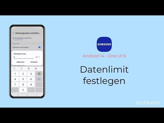 Datenlimit festlegen - Samsung [Android 14 - One UI 6]