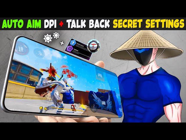 God Level Android Mobile Settings | TalkBack Auto Headshot Setting | Sensitivity +Dpi | Free Fire