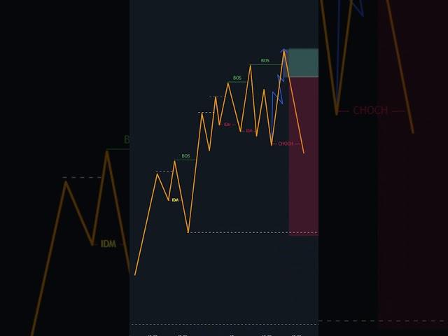 CHoCH | Entry Overflow #smc #trading #forex