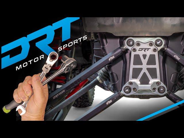 DRT Motorsports Polaris PRO R / Turbo R Hex Radius Rods and 3-Piece Radius Rod Plate installation.