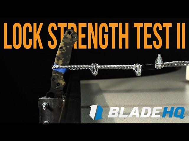Pocket Knife Lock Strength Test II