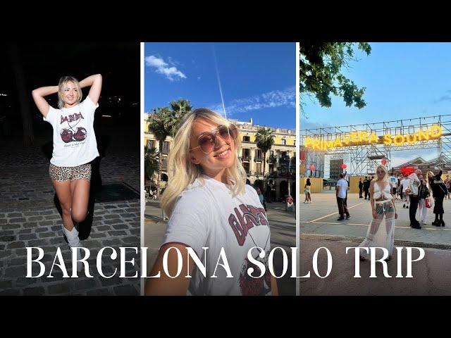 Solo Barcelona vlog | Primavera Sound festival, hostel stay, how to make friends abroad!