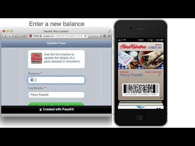 Passbook how-to: How to push a Passbook update using a 2D barcode scanner attached to your computer