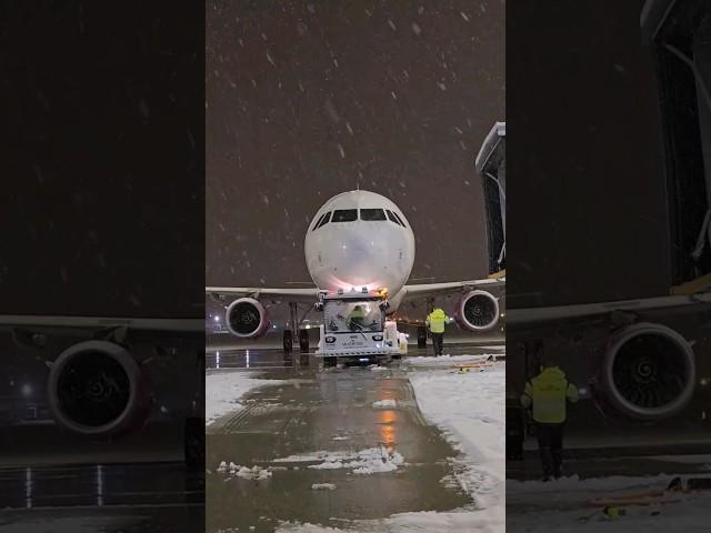 Wizz Air pushback at Tromsø! #shorts