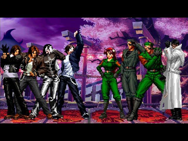 [KOF Mugen] Kyo Kusanagi Team vs Heidern Team