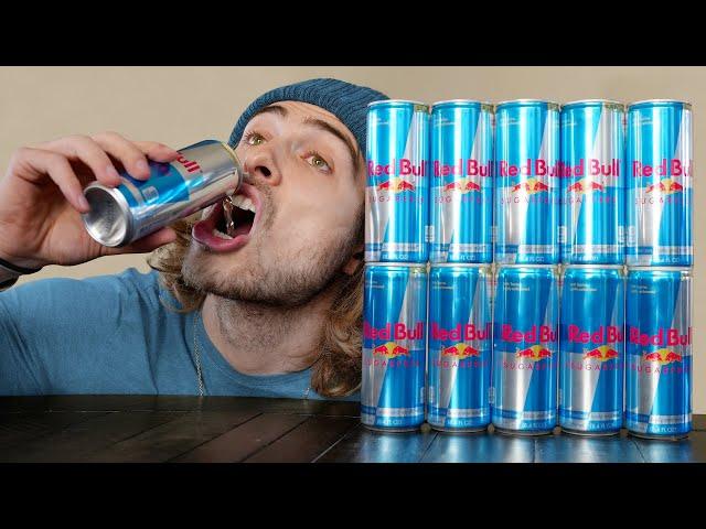 drinking 10 cans of redbull in a day...
